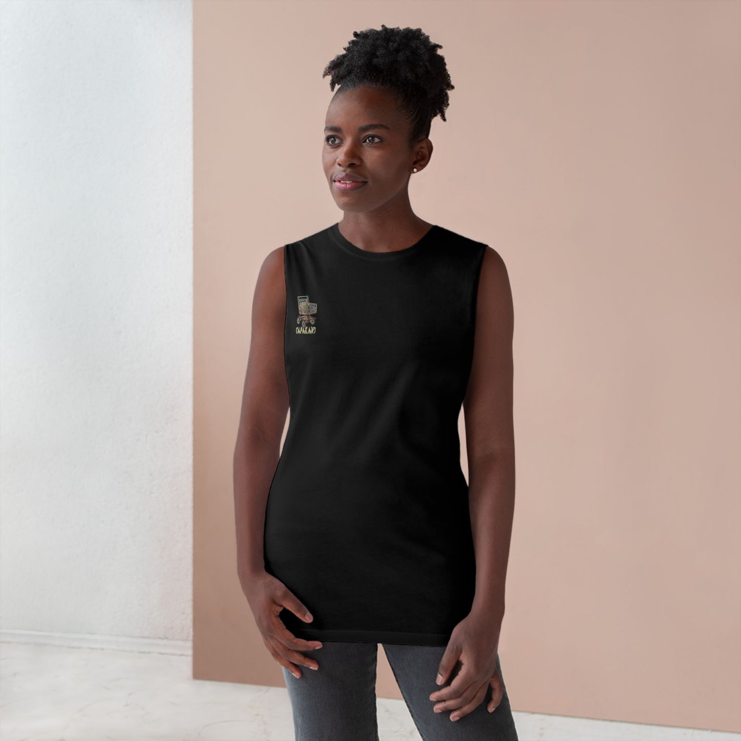 Shadow Glide – Polynesian-Inspired Stingray Tattoo Tank Top