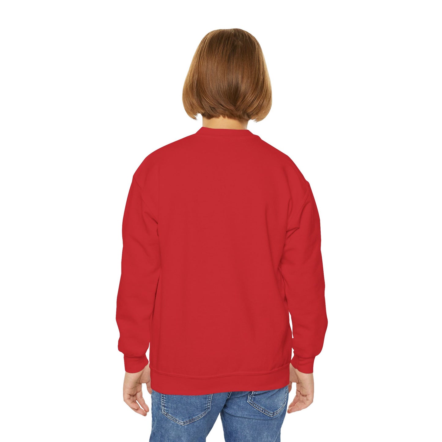Youth Crewneck Sweater – Polynesian-Inspired Maui Cartoon Design