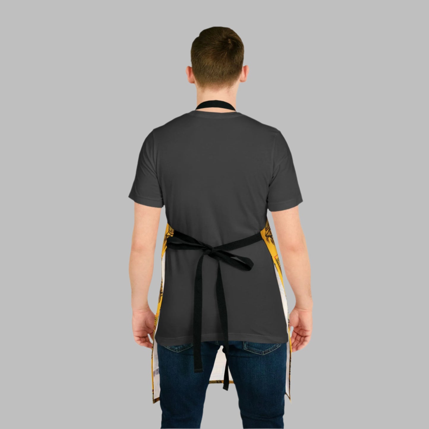 Tapakart Kitchen Apron - Shopping Kart Design back view