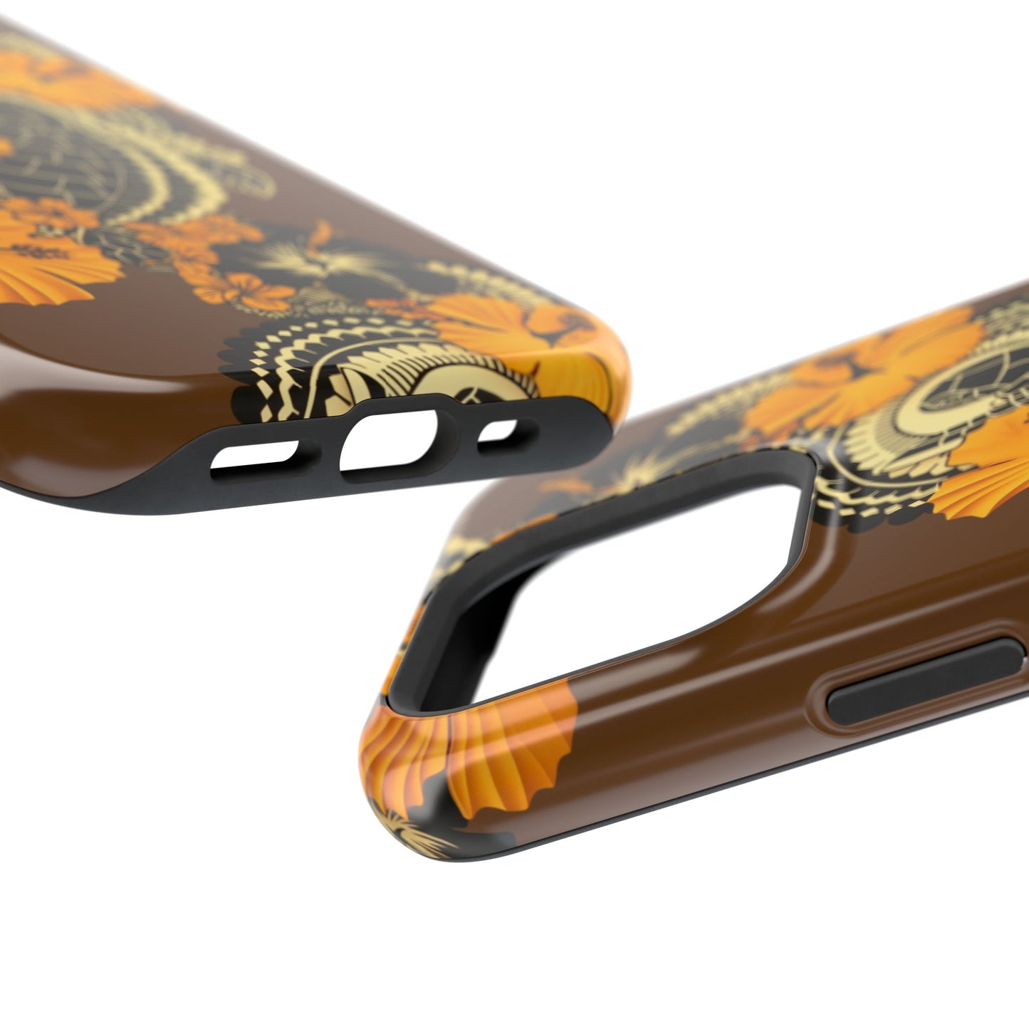 Polynesian-Inspired Stylish Tough Magnetic Tropical Turtle Phone Case