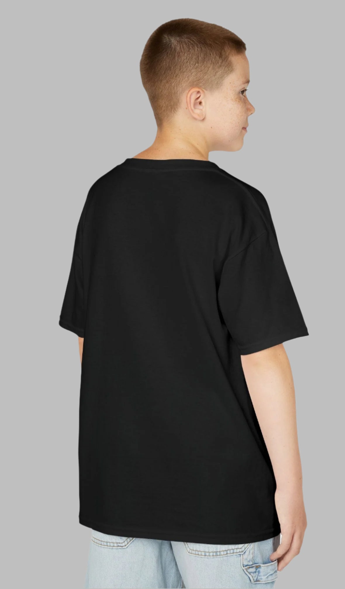 “Crab-solute Cuteness” – Polynesian-Inspired Cartoon Crab Youth T-Shirt back view
