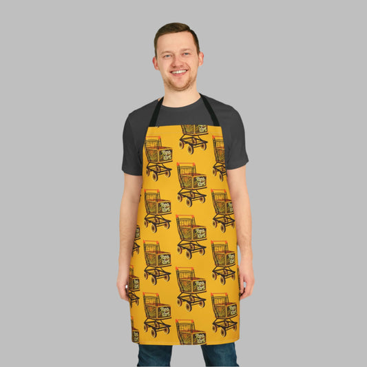 Tapakart Kitchen Apron - Shopping Kart Design front view