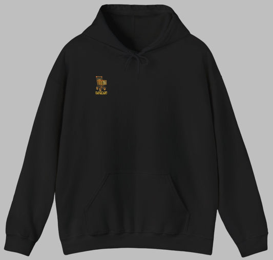 Spirit of the Sea Hoodie – Polynesian-Inspired Dolphin Tattoo Design Sweatshirt front view