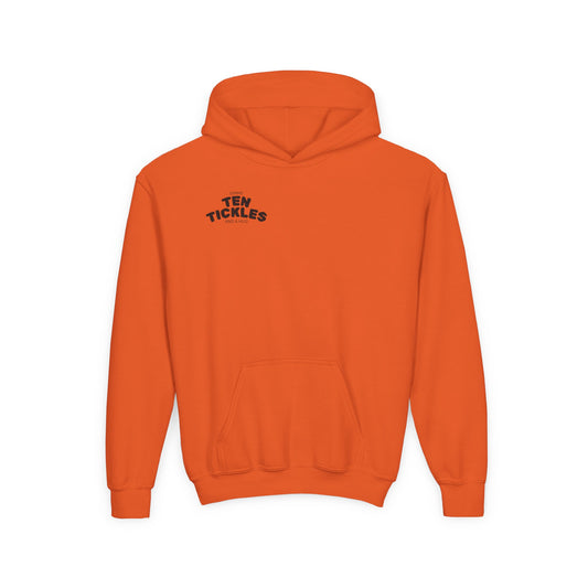 Playful Youth Hoodie with Fun Polynesian Octopus Design - Youth Heavy Hooded Sweater