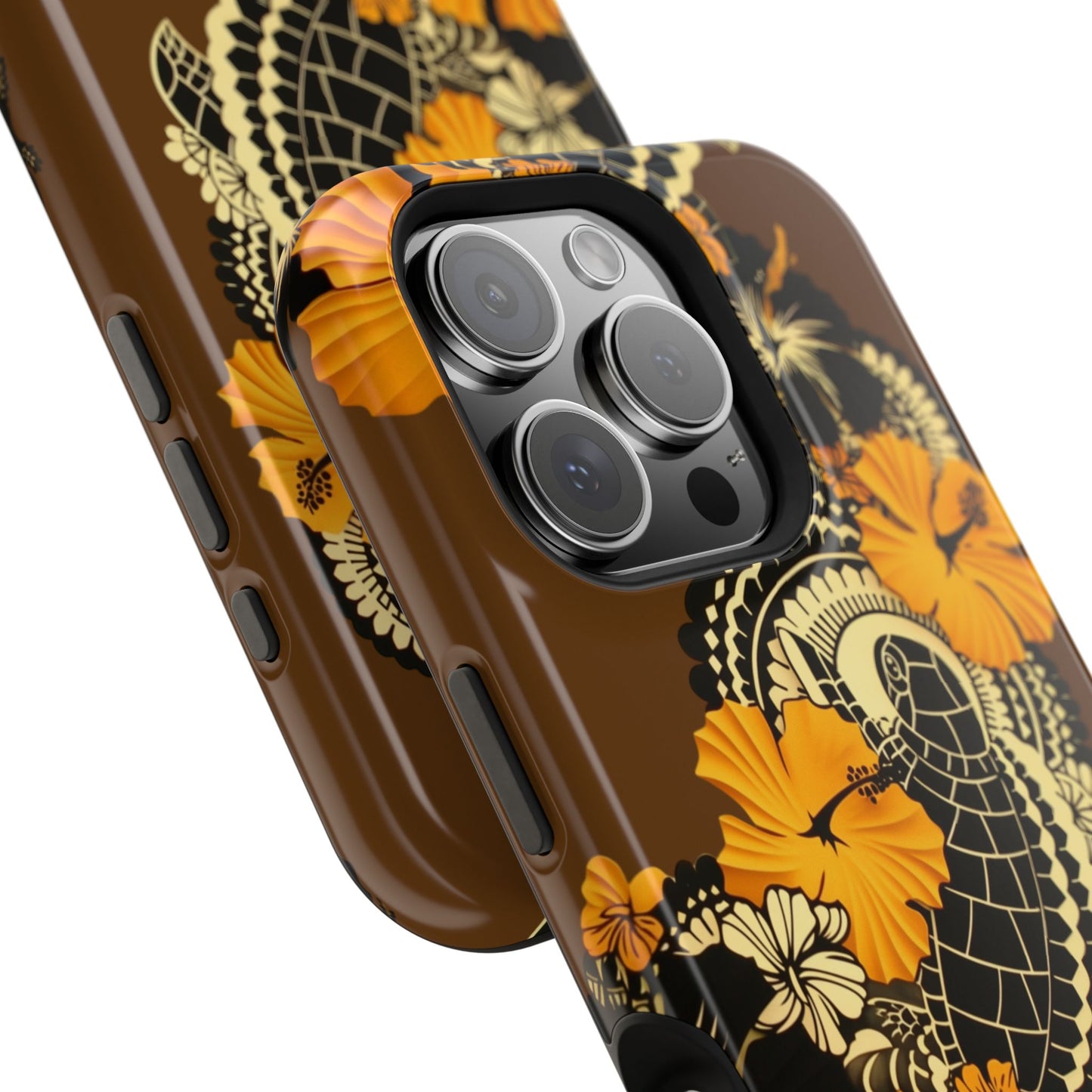 Polynesian-Inspired Stylish Tough Magnetic Tropical Turtle Phone Case
