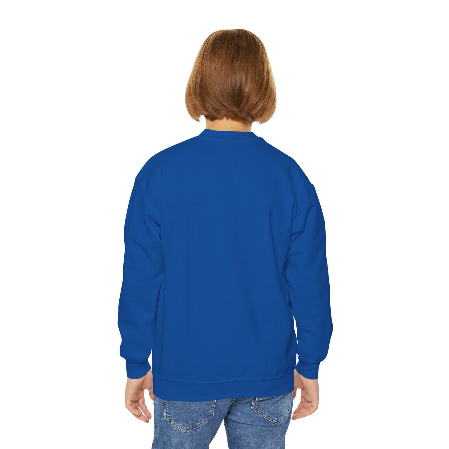 Youth Crewneck Sweater – Polynesian-Inspired Maui Cartoon Design