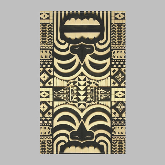 Polynesian-Inspired Kitchen Tea Towel Set front view