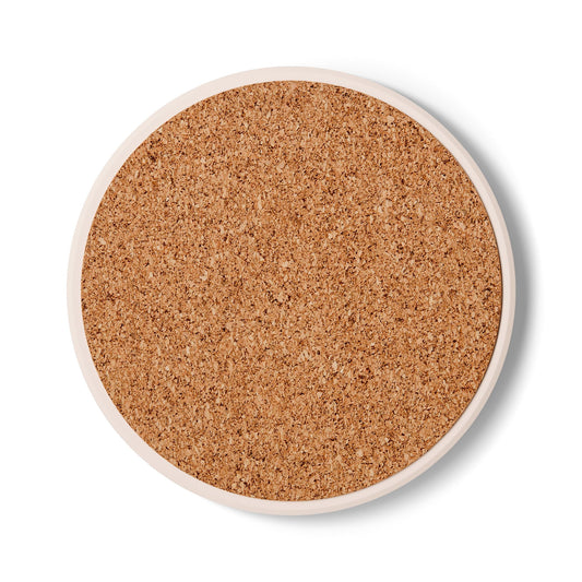 Polynesian-Inspired Ceramic Coaster Set bottom view