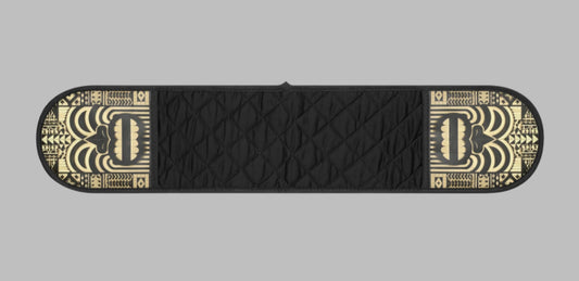 Polynesian-Inspired Kitchen Oven Mitts top view