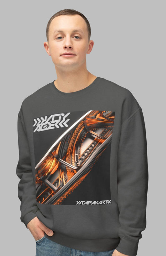 Wayfinder Spirit Canoe Sweater – Polynesian-Inspired Cultural Pullover front view