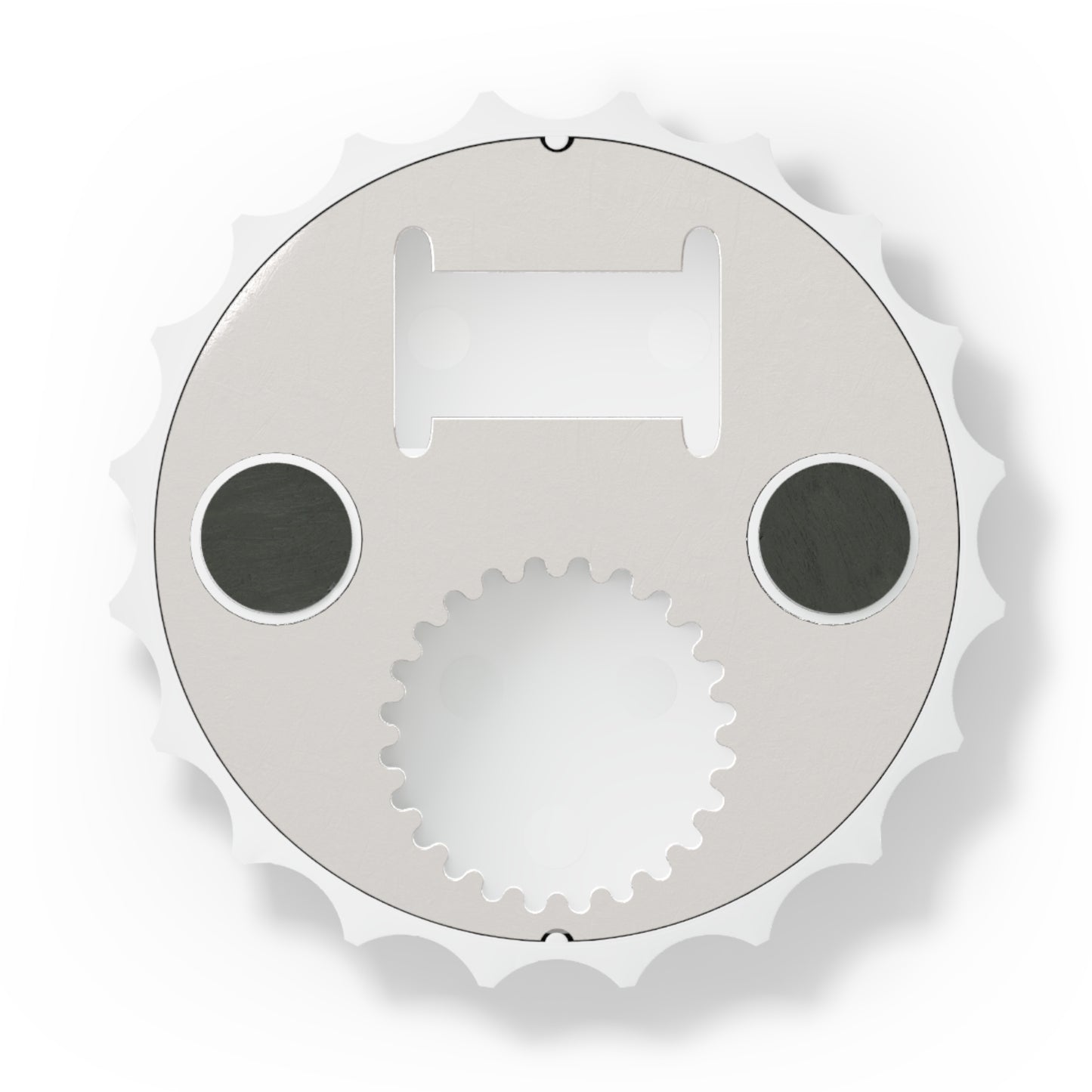 Polynesian-Inspired Octopus Bottle Opener bottom view
