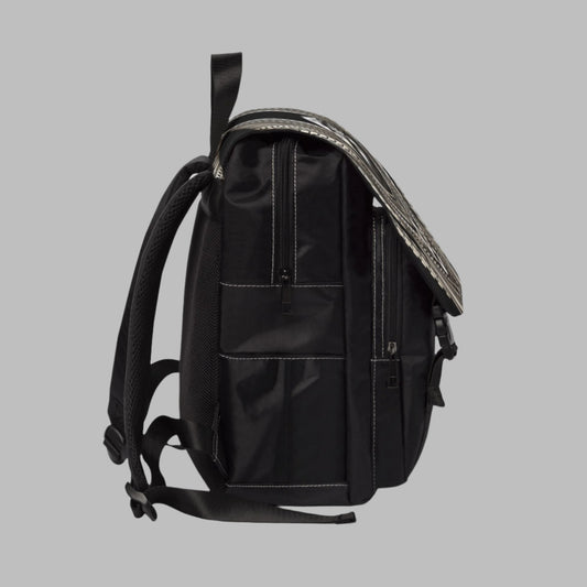 Stylish Unisex Polynesian Eagle Backpack side view